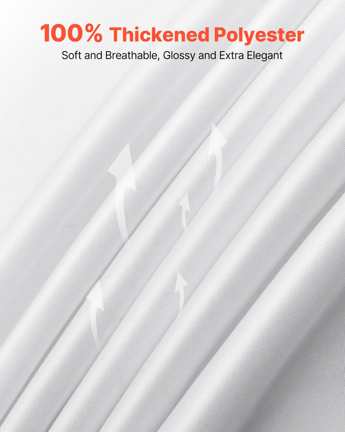 White Rectangle Tablecloths 10 Pack, 60 x 102 in – image 4