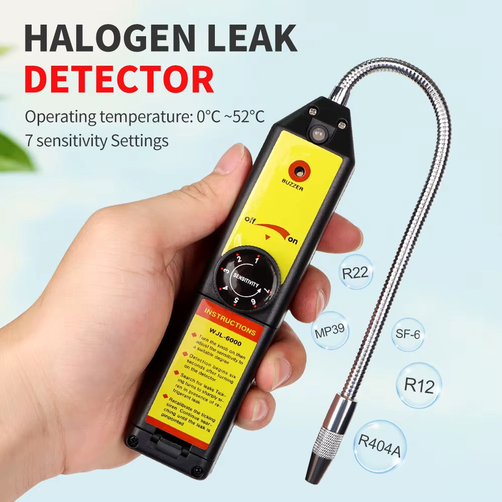 Refrigerant Leak Detector - Freon Halogen Gas Leak Tester for AC Systems