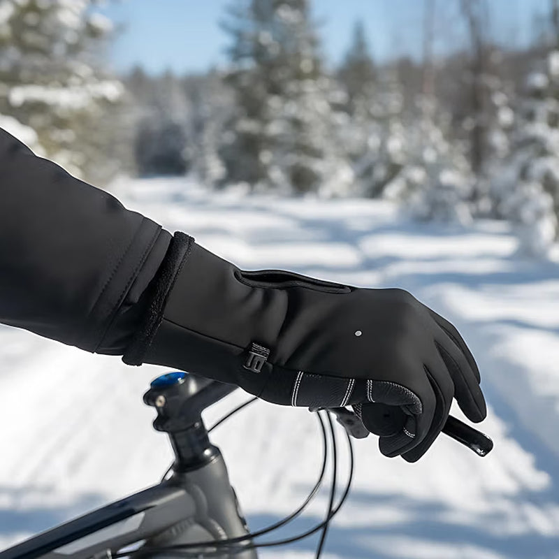 Touchscreen Winter Gloves – Windproof Fleece-Lined with Zipper – image 5