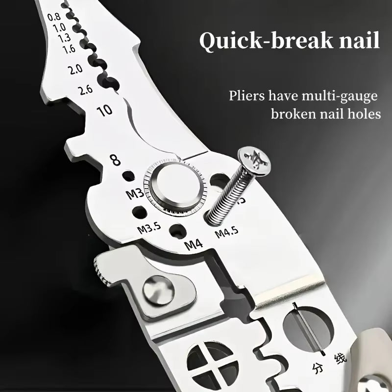 Automatic Electrical Wire Stripper and Crimper Pliers