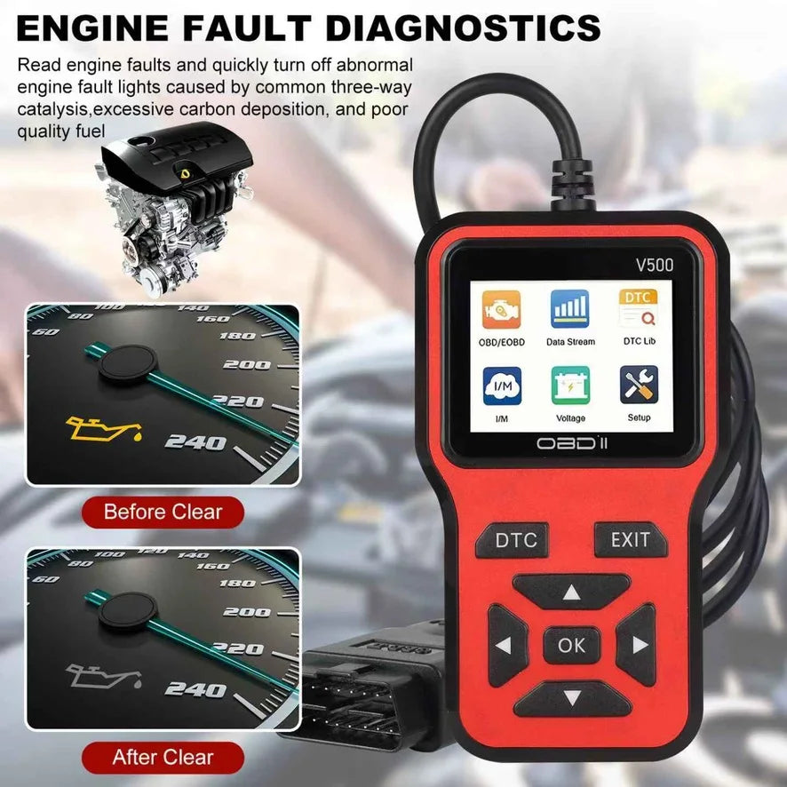 OBD2 Scanner V500 – Color Screen Code Reader with Live Data – image 15