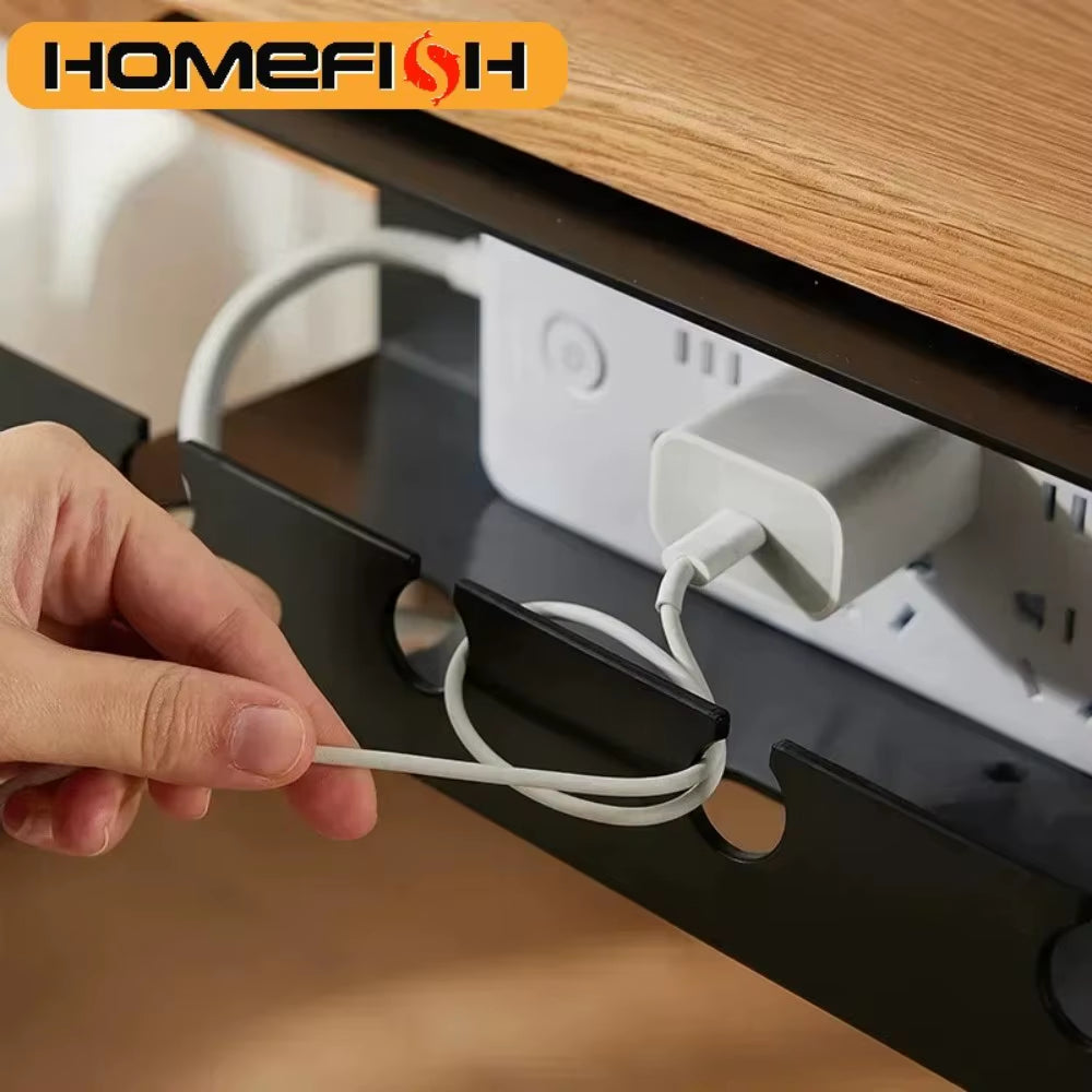 Under Desk Cable Management Tray, No-Drill Clip-On – image 2