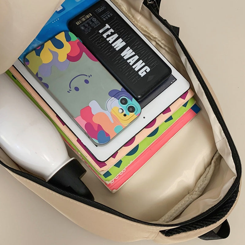 Laptop Backpack – Lightweight Large-Capacity Travel Bag, White – image 9