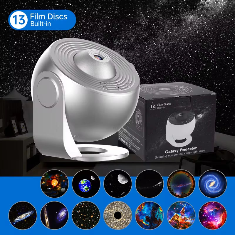 Starry Sky Galaxy Projector - 360 Degree Rotating Planetarium Night Light