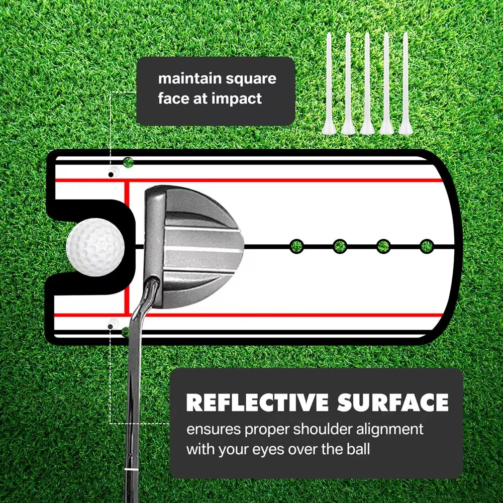 Golf Putting Mirror, Alignment Training Aid 145 x 300 mm – image 3