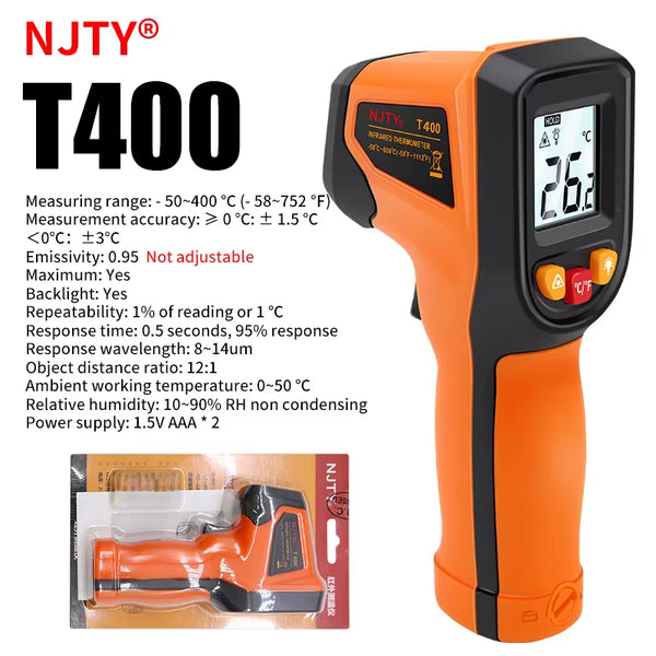 Oilfield Infrared Thermometer Gun, -58 to 1112°F Non-Contact Temp Reader – image 1