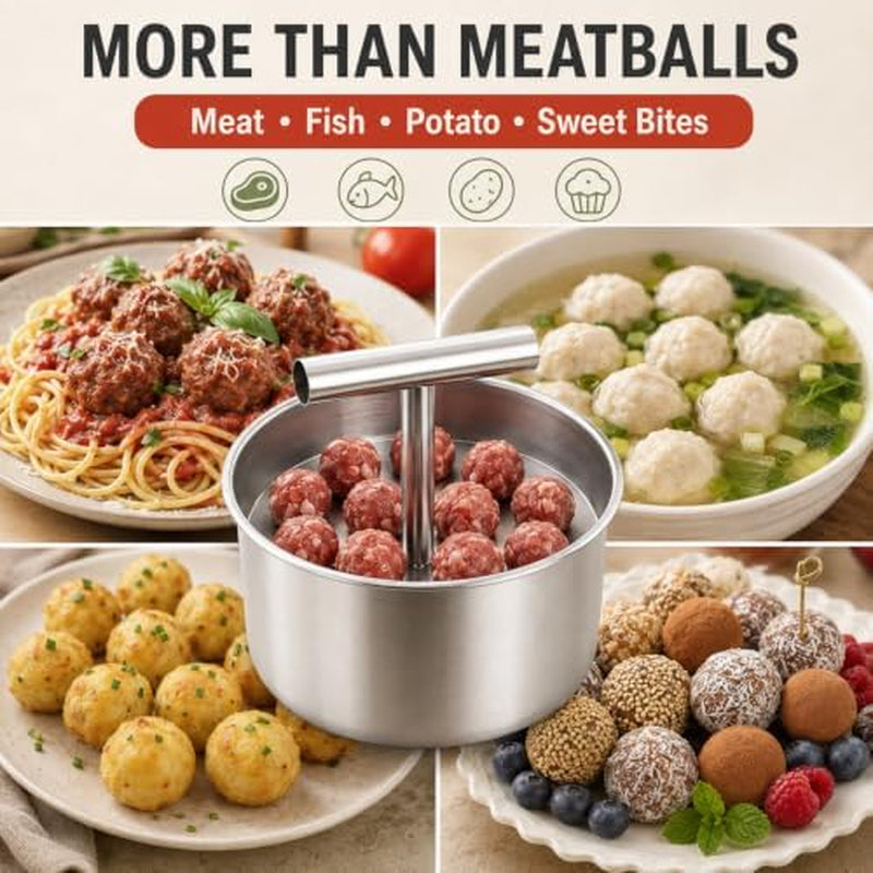 Meatball Maker, Stainless Steel Meatball Press Tool – image 7