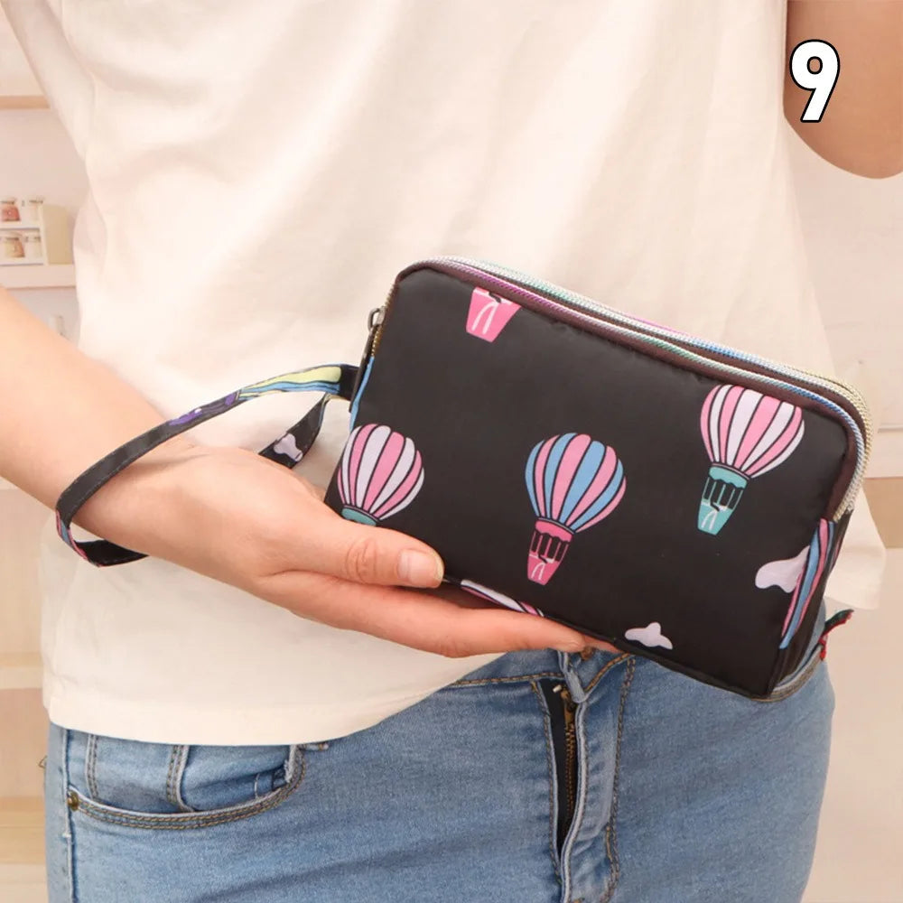 Flower Canvas Mini Wallet & Phone Pouch – image 8