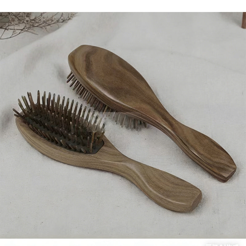 Wooden Comb – Green Sandalwood Scalp Massage Comb – image 2