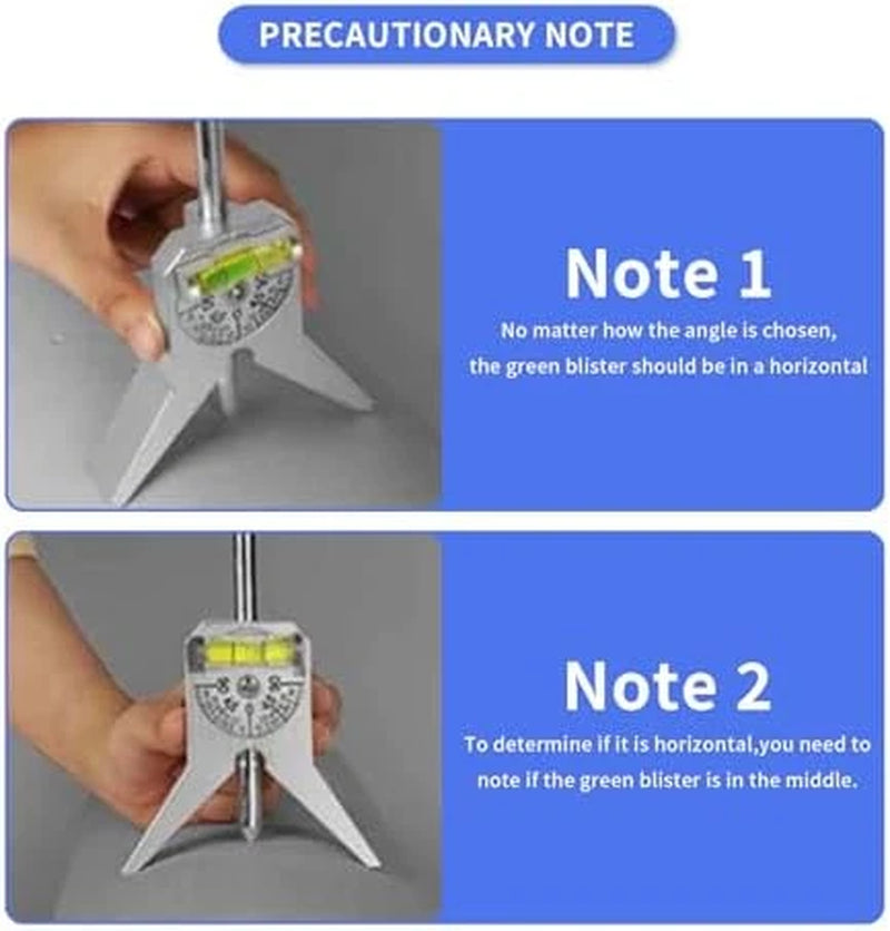 Pipe Center Finder, 4 in Y-Head Centering Tool with Bubble Protractor – image 7