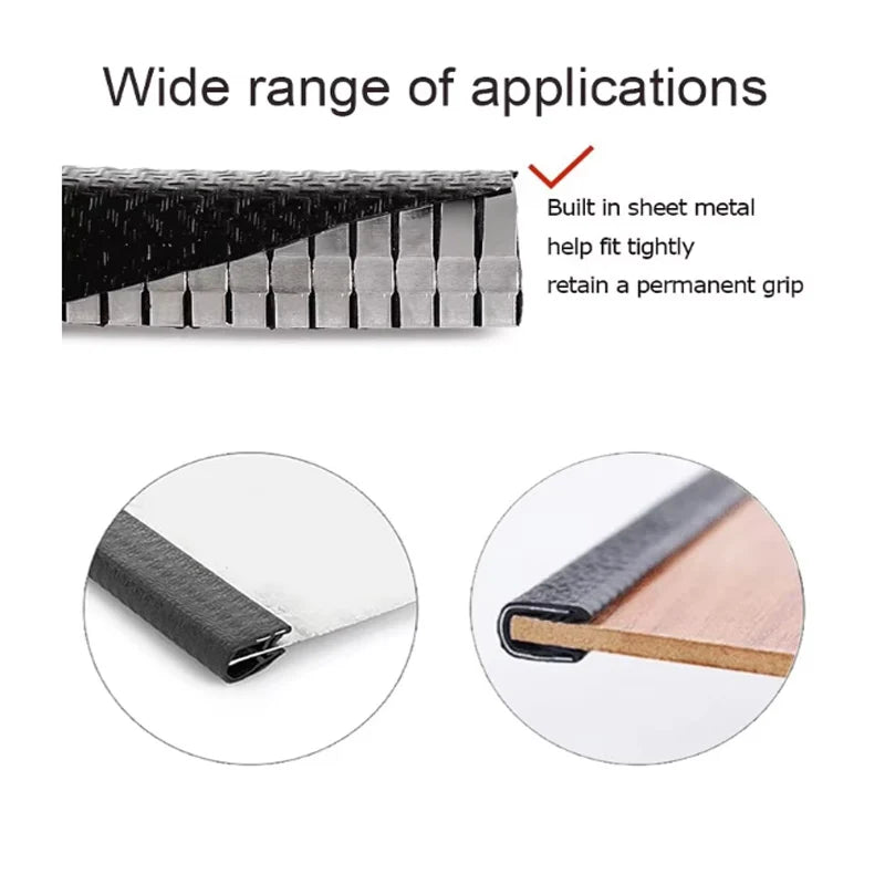 Car Door Edge Guard – U-Shaped Rubber Protector Strip – image 7