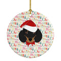 Dachshund Christmas Ornament – Ceramic Merry Christmas Keepsake