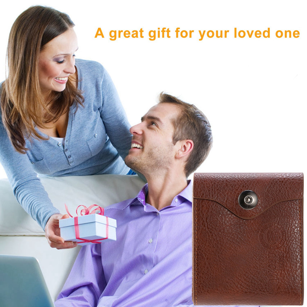 Men's Wallet, Slim PU Leather Card Holder with 2 ID Windows – image 5