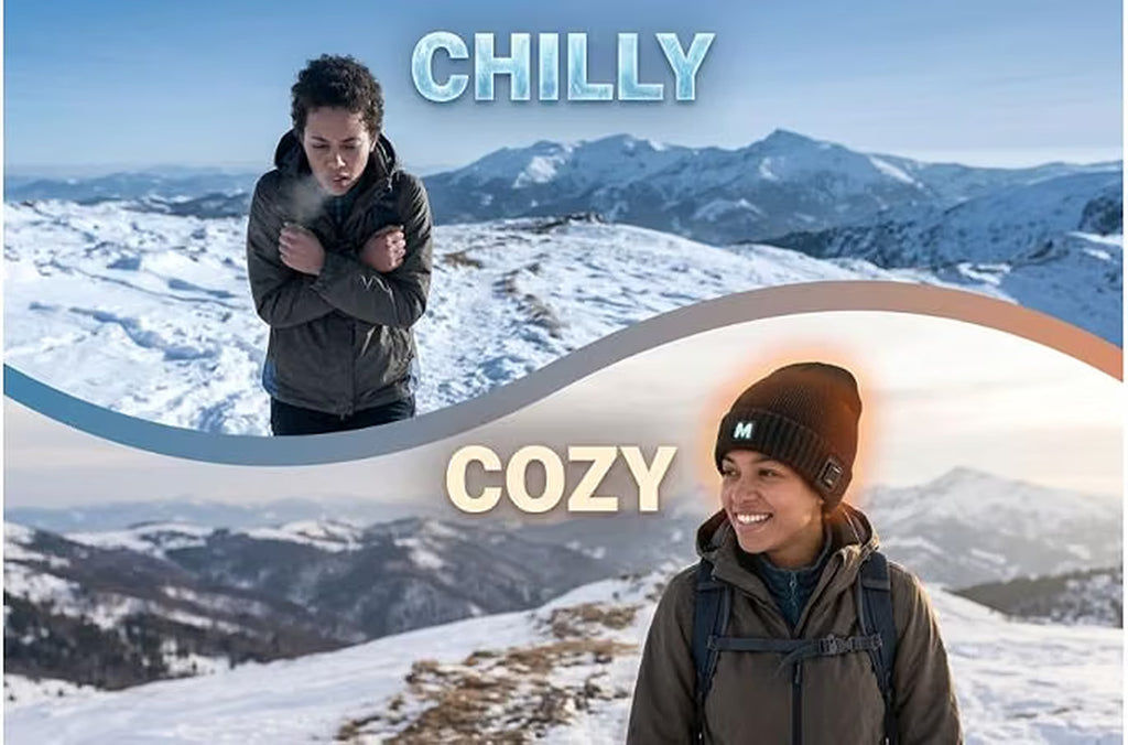 Heated Beanie, USB-Powered Fleece-Lined Knit Winter Hat – image 2