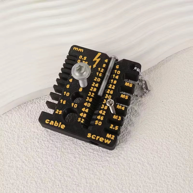 Wire Gauge Tool – Double-Sided Screw and Thickness Gauge – image 3