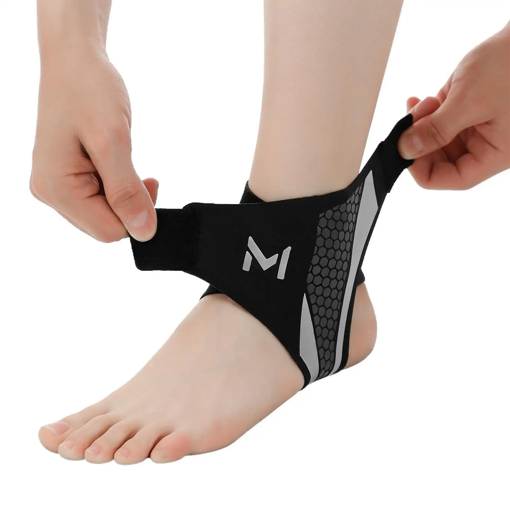 Ankle Compression Sleeve with Strap, Breathable Sports Brace – image 5