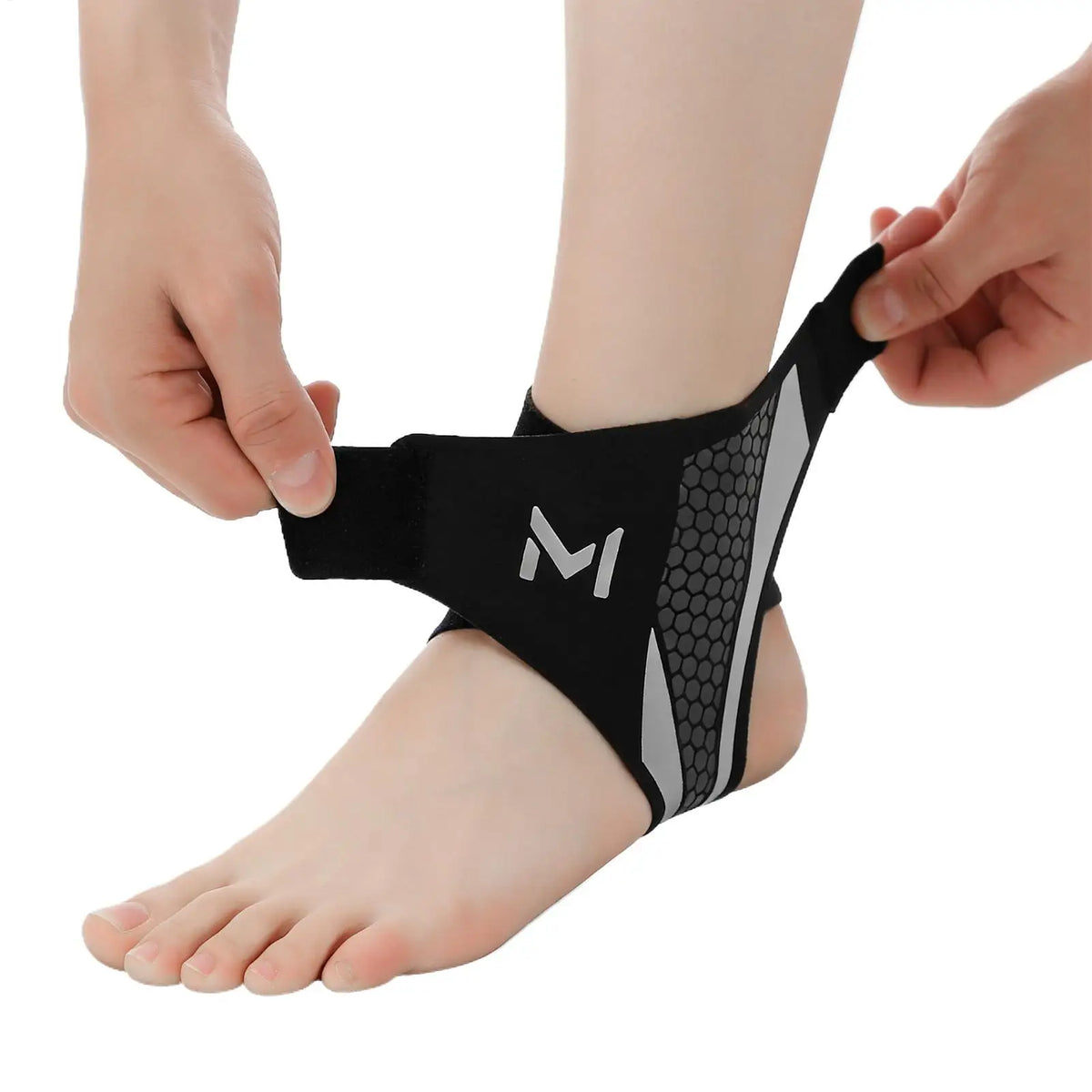 Ankle Compression Sleeve with Strap, Breathable Sports Brace – image 5