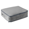 Foldable Comforter Storage Bag with Compression Zipper, Grey M