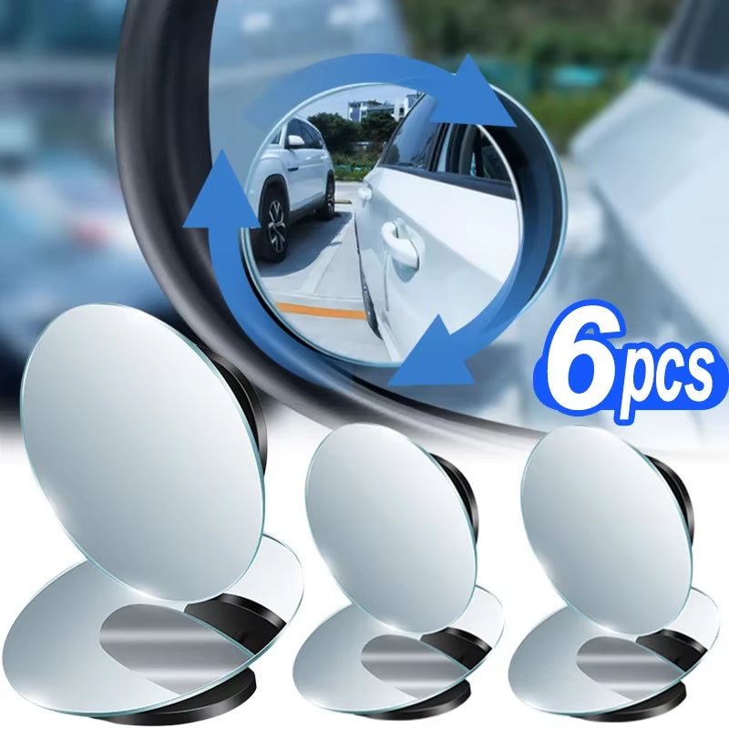 Blind Spot Mirror for Cars - 50 mm Stick-On Convex Side Mirror