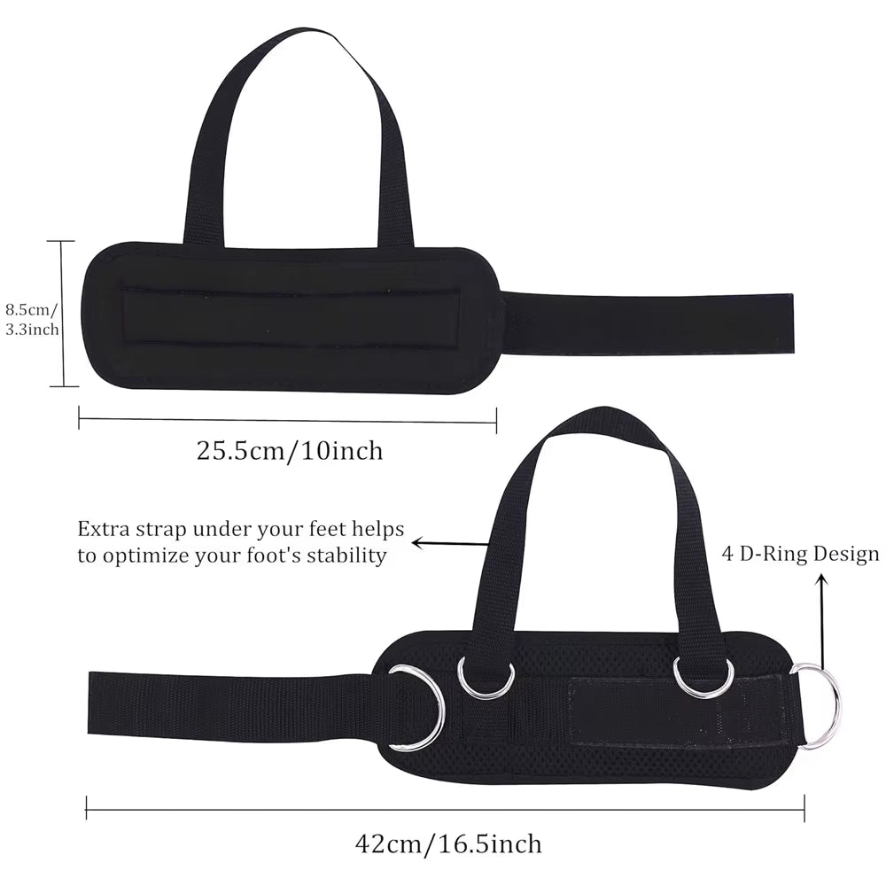Ankle Straps for Cable Machine - Padded Gym Kickback Cuffs – image 3