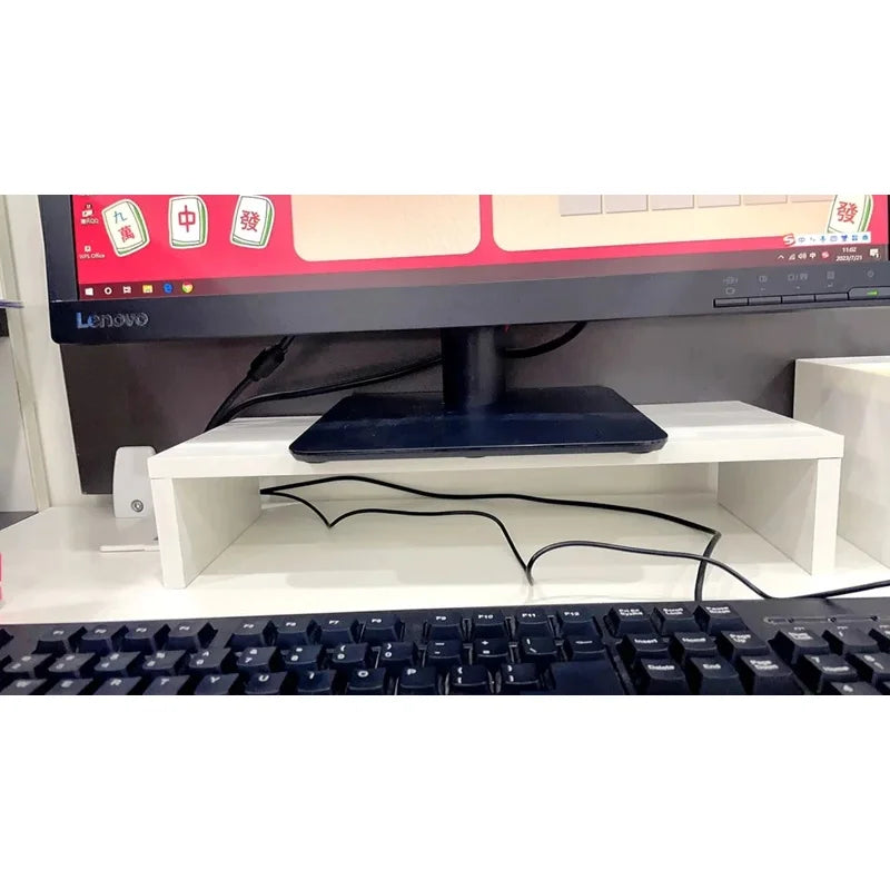 Monitor Riser Stand with Storage - Desk Organizer Shelf for Keyboard – image 6