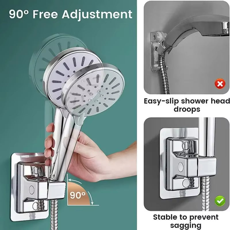360° Adjustable Suction Shower Head Holder – image 6