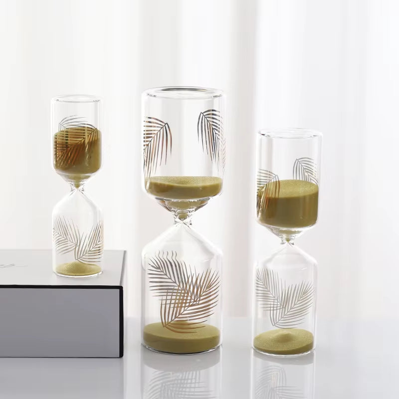 Hourglass Sand Timer, Minimalist Glass Desk Decor 15 or 30 Min – image 2