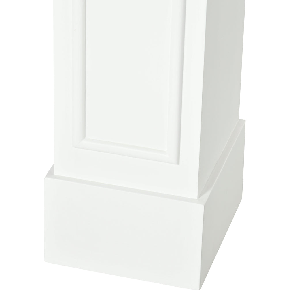 White Faux Fireplace Mantel Surround, 45 Inch – image 7