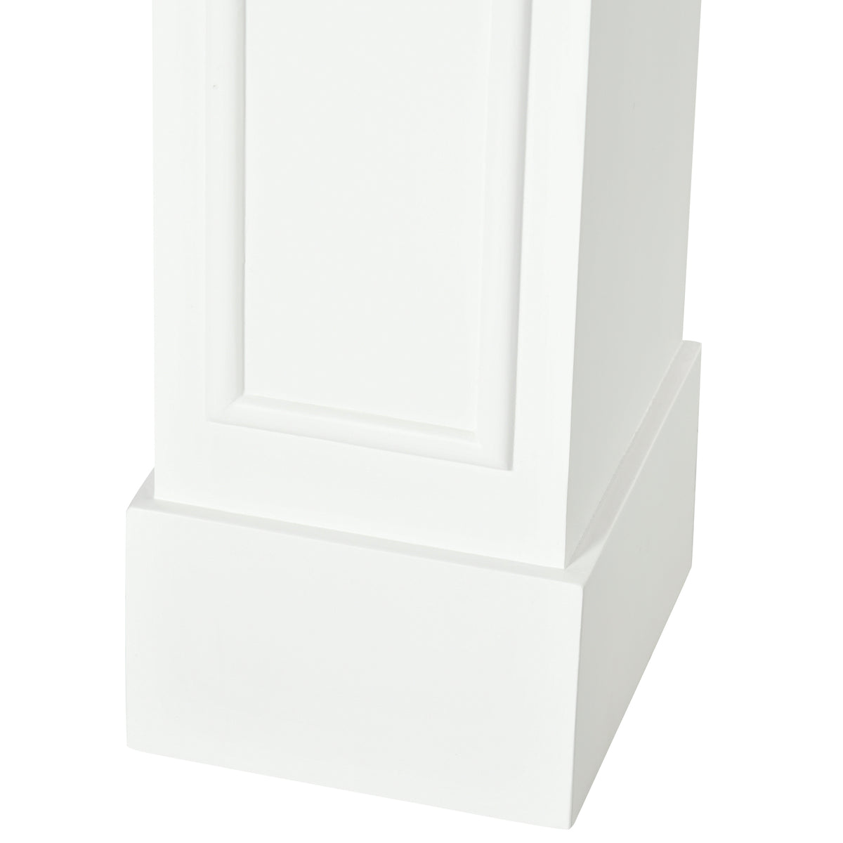 White Faux Fireplace Mantel Surround, 45 Inch – image 7