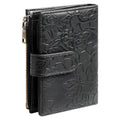Trifold Wallet for Women, RFID Blocking Embossed Faux Leather