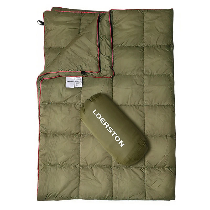 Packable Camping Blanket for Cold Weather, Water-Resistant Travel Quilt – image 2