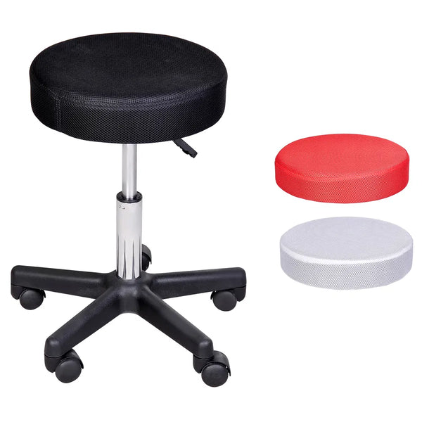 Rolling Spa Stool with 3 Interchangeable Mesh Seat Covers – image 1