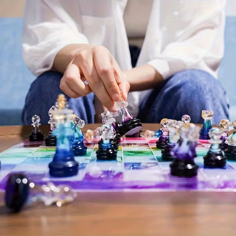 Chess Set Resin Silicone Mold with Chessboard Mold – image 7