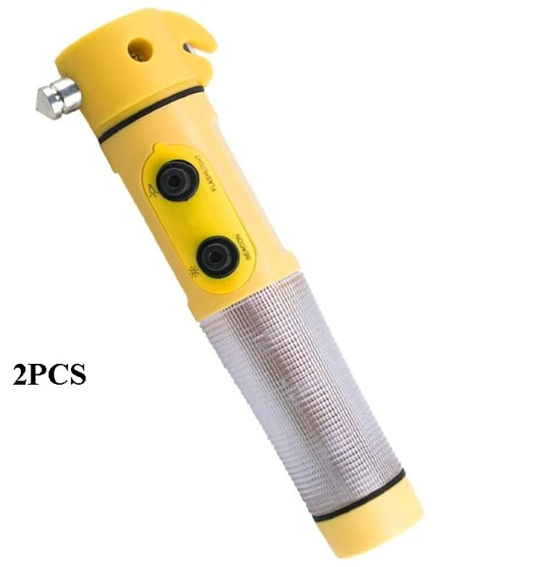Car Safety Hammer with Seat Belt Cutter and LED Flashlight – image 7