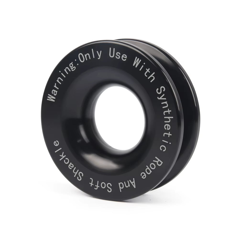 Towing Recovery Ring for Soft Shackles, 41,000 lb Aluminum
