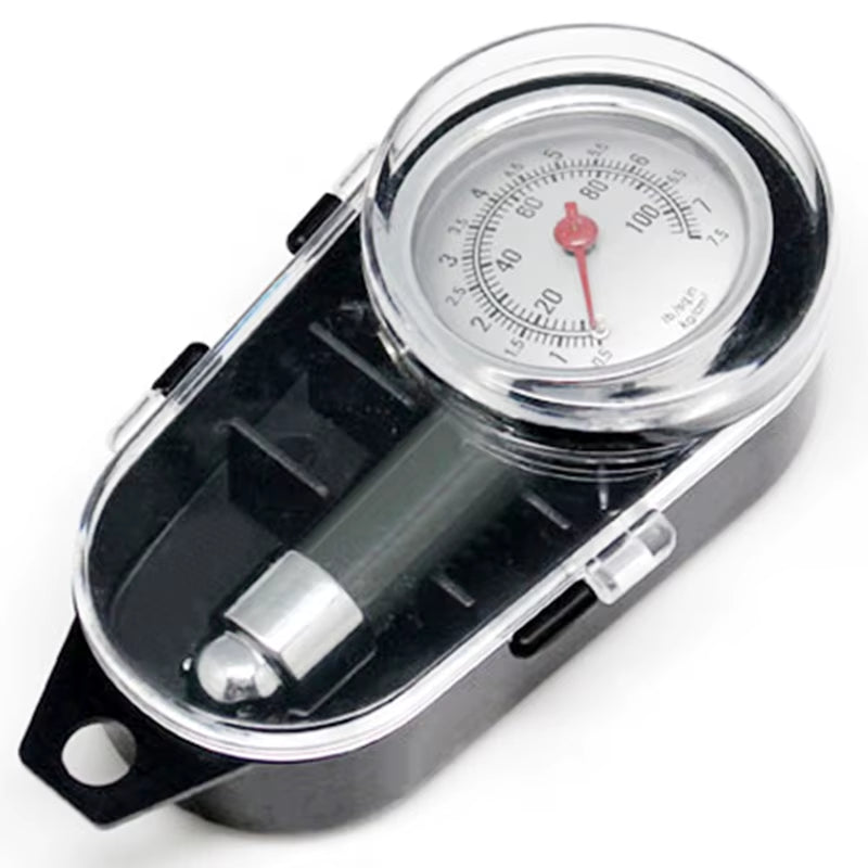 Tire Pressure Gauge – Mini Dial 0–100 PSI with Bleed Valve – image 3