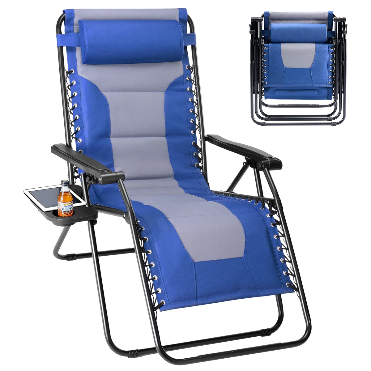 Padded Zero Gravity Recliner Chair with Adjustable Headrest – image 5