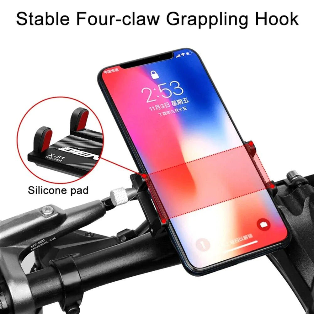 Bike Phone Mount, Aluminum Handlebar Holder for 3.5–6.8 in Phones – image 6