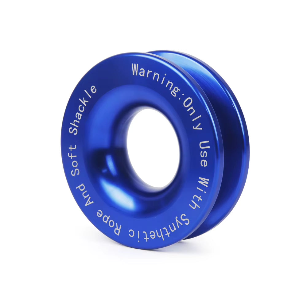Towing Recovery Ring for Soft Shackles, 41,000 lb Aluminum