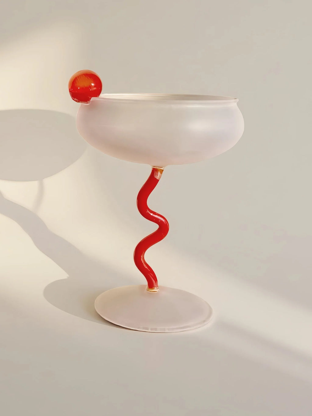 Hand Blown Jelly Bean Cocktail Coupe Glass – image 10