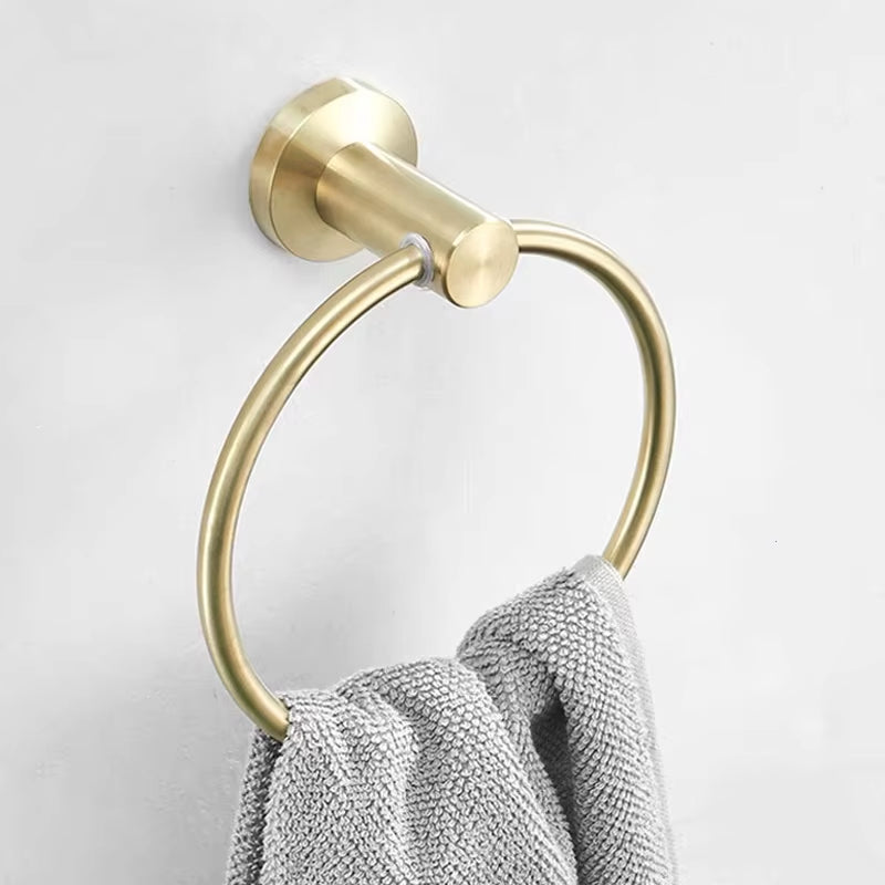 Towel Ring – Stainless Steel Wall Mounted Hand Towel Holder – image 4