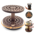 Paint Brush Holder, 360° Rotating Hardwood Desk Organizer