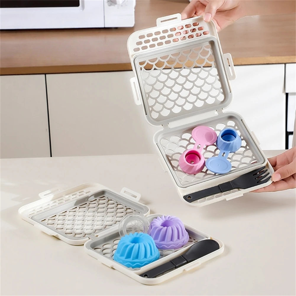 Dishwasher Basket for Small Items, Silicone, 18 x 18 x 2.3 cm – image 3