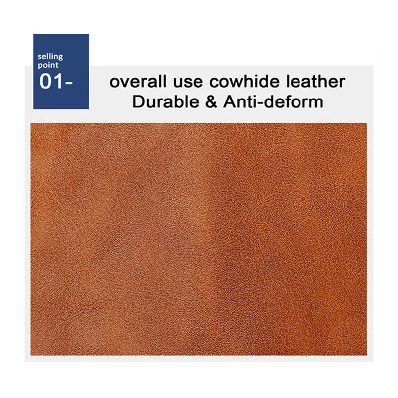 Men's Card Holder Wallet with Hasp Closure – Brown – image 4