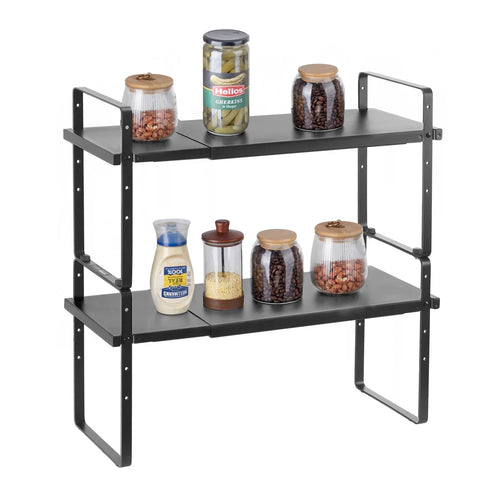 2-Tier Steel Cabinet & Counter Organizer Shelf