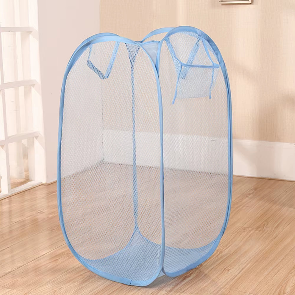 Mesh Laundry Basket - Foldable Breathable Hamper, 40 x 40 x 70 cm – image 7