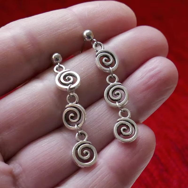 Spiral Swirl Earrings - Minimalist Gift for Her – image 2