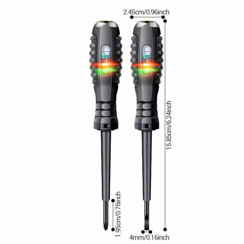 Voltage Tester Screwdriver - Insulated Neon Electrical Tester Pen