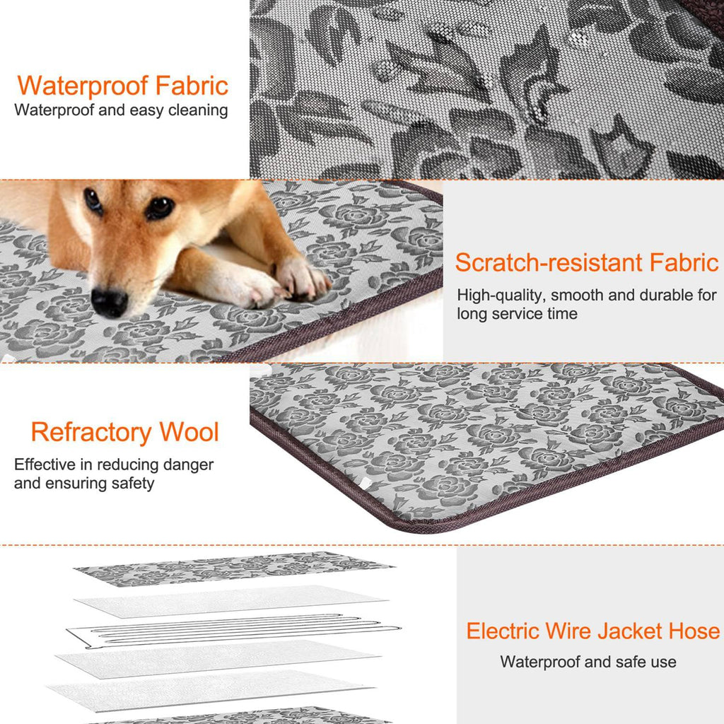 Pet Heating Pad, Waterproof Electric Warming Mat with Chew-Proof Cord – image 5
