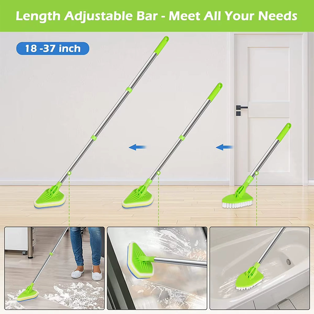 Tub and Tile Scrubber – Extendable Bathroom Cleaning Brush Set – image 6